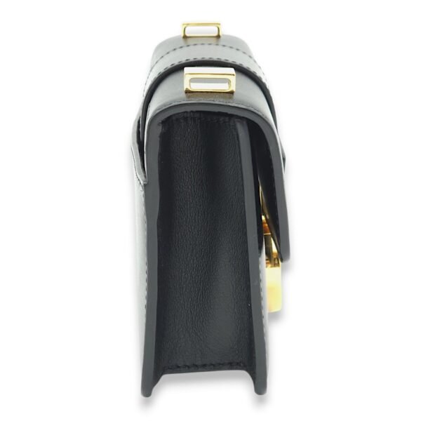 30 Montaigne Micro Black Crossbody Bag in Calfskin, Gold hardware - Image 7