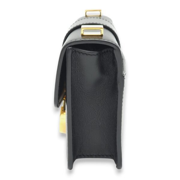 30 Montaigne Micro Black Crossbody Bag in Calfskin, Gold hardware - Image 8