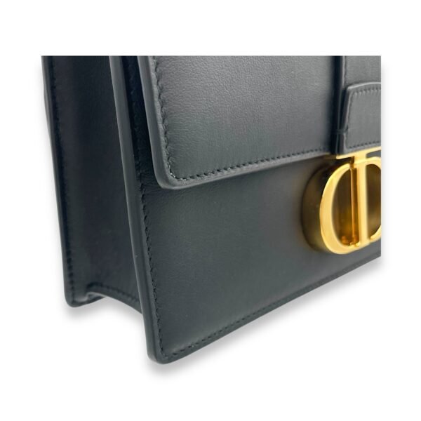 30 Montaigne Shoulder Bag East West Black in Calfskin, Gold hardware - Image 10