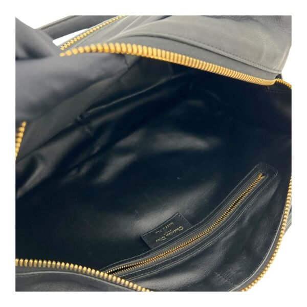 30 Montaigne Top Handle Bag Black in Calfskin, Gold hardware - Image 9