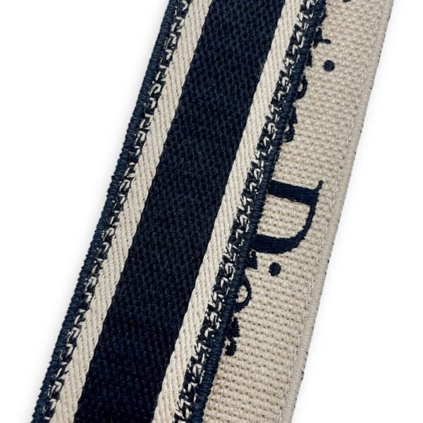 Adjustable Bag Strap Black Bag Accessory in Jacquard, Calf, Gold hardware - Image 4