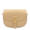 Bobby Medium Beige Crossbody Bag in Calfskin, Gold hardware