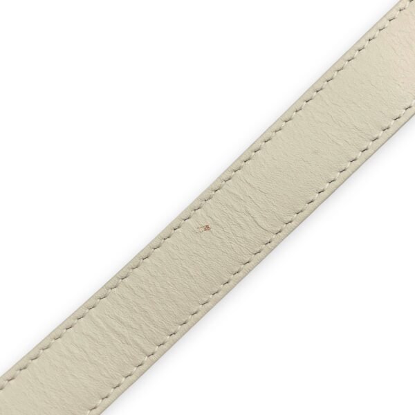 Bobby Medium White Crossbody Bag in Calfskin, Gold hardware - Image 10