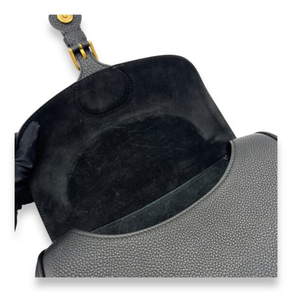 Bobby Shoulder Bag Black in Calfskin, Gold hardware - Image 11