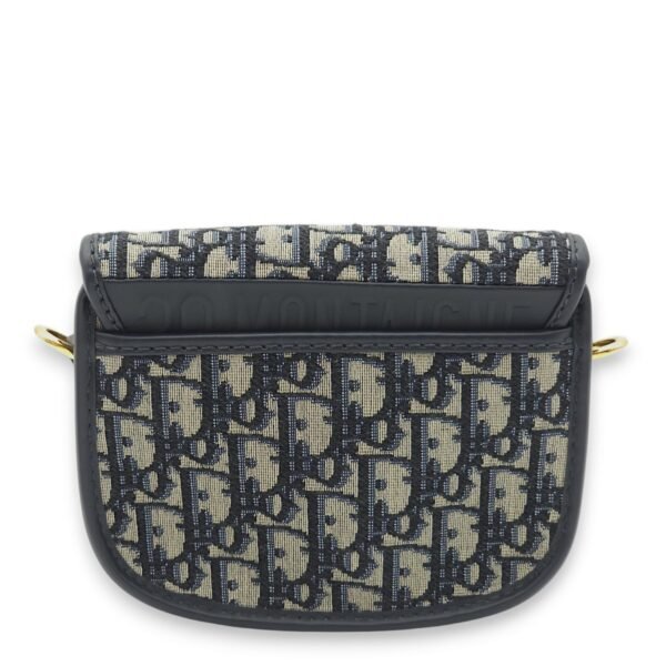 Bobby Small Blue Oblique Crossbody Bag in Jacquard, Gold hardware - Image 2