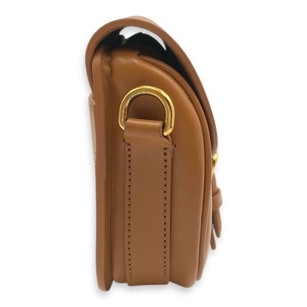 Bobby Small Camel Crossbody Bag in Smooth Calf, Gold hardware - Image 3