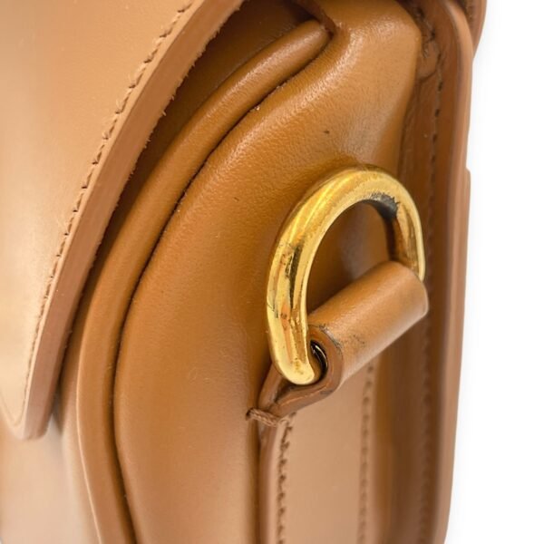 Bobby Small Camel Crossbody Bag in Smooth Calf, Gold hardware - Image 7