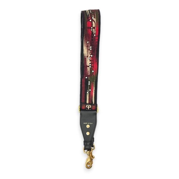 Bohemian Bag Strap Multi-colour Bag Accessory in Canvas/Calf, 2-Tone hardware - Image 2