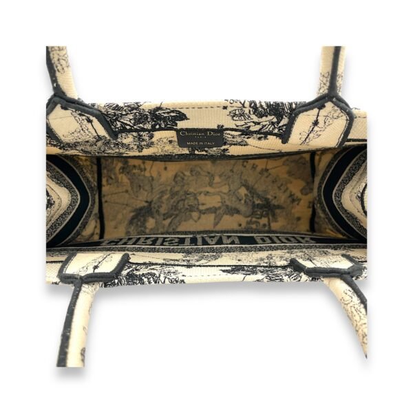 Book Tote Medium Black Top Handle Bag in Jacquard - Image 11