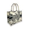 Book Tote Medium Black Top Handle Bag in Jacquard - Image 3
