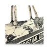 Book Tote Medium Black Top Handle Bag in Jacquard - Image 6