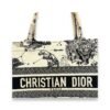 Book Tote Medium Black Top Handle Bag in Jacquard - Image 7