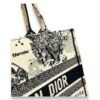 Book Tote Medium Black Top Handle Bag in Jacquard - Image 9