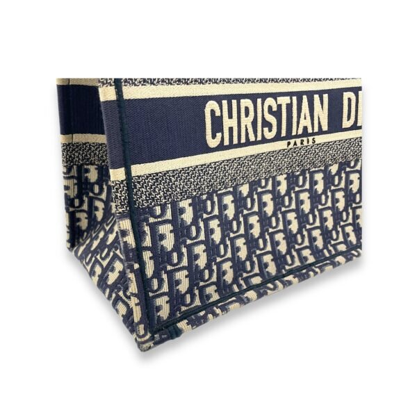 Book Tote Medium Blue Top Handle Bag in Canvas - Image 10