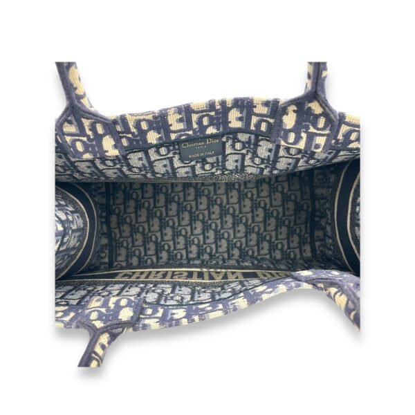 Book Tote Medium Blue Top Handle Bag in Canvas - Image 11