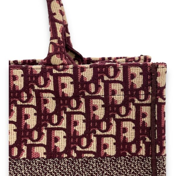 Book Tote Medium Maroon Tote Bag in Canvas - Image 10