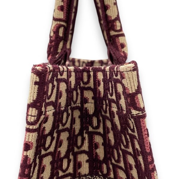 Book Tote Medium Maroon Tote Bag in Canvas - Image 8