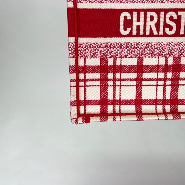 Book Tote Medium Red Tote Bag in Canvas - Image 10