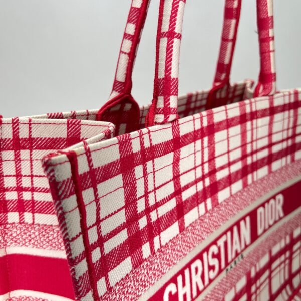 Book Tote Medium Red Tote Bag in Canvas - Image 6