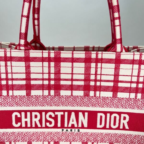 Book Tote Medium Red Tote Bag in Canvas - Image 7