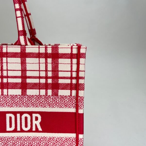 Book Tote Medium Red Tote Bag in Canvas - Image 9