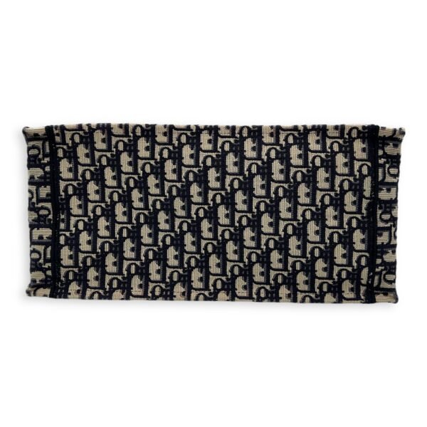 Book Tote Top Handle Bag Blue in Jacquard - Image 5