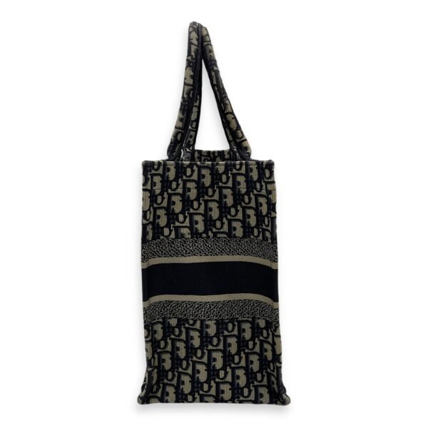 Book Tote Top Handle Bag Medium Blue in Jacquard - Image 2