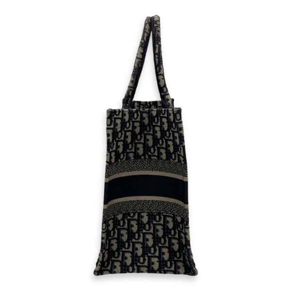 Book Tote Top Handle Bag Medium Blue in Jacquard - Image 3