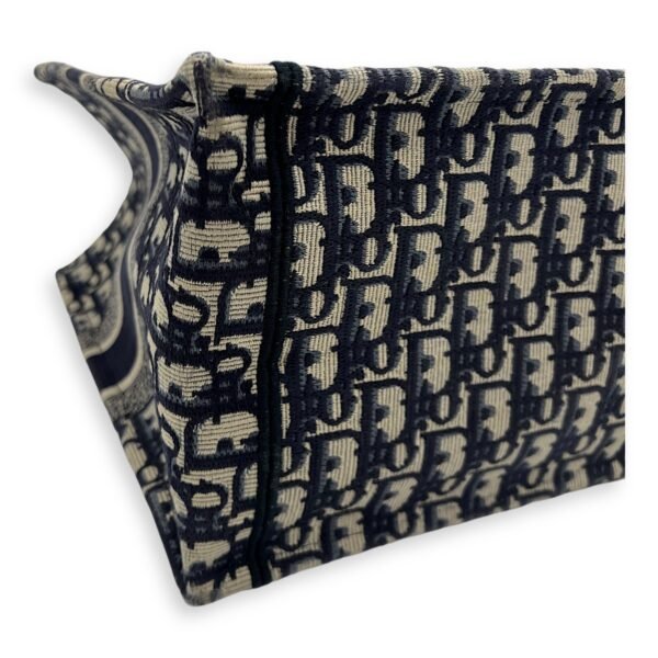 Book Tote Top Handle Bag Medium Blue in Jacquard - Image 8