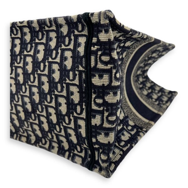 Book Tote Top Handle Bag Medium Blue in Jacquard - Image 9