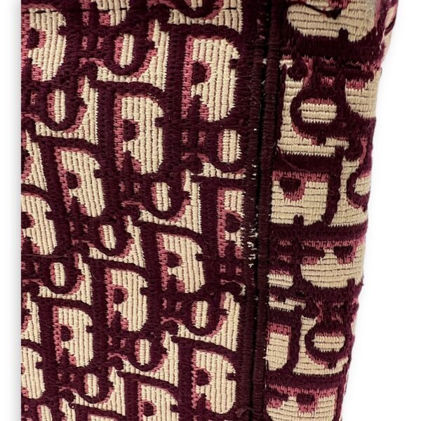 Book Tote Top Handle Bag Medium Red in Jacquard - Image 6