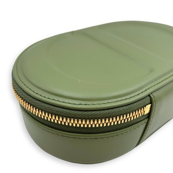 CD Signature Oval Camera Bag 18x11x5.5cm Green Crossbody Bag in Calfskin, Gold hardware - Image 3