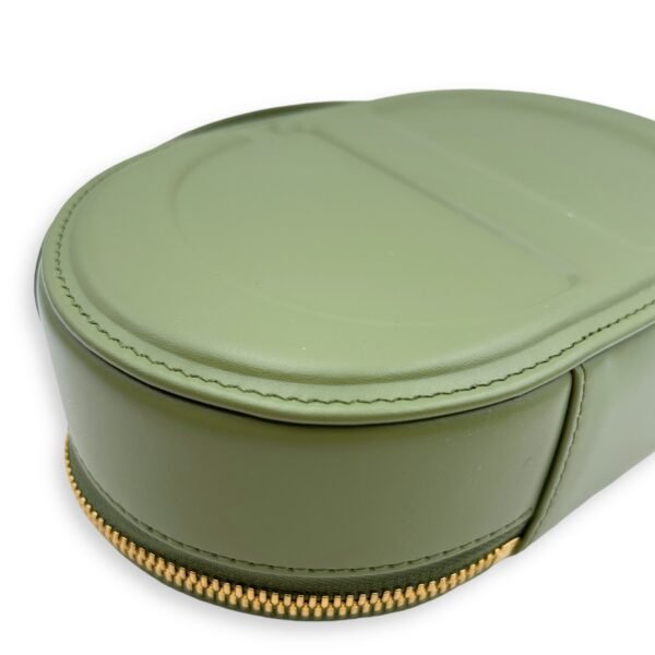 CD Signature Oval Camera Bag 18x11x5.5cm Green Crossbody Bag in Calfskin, Gold hardware - Image 5