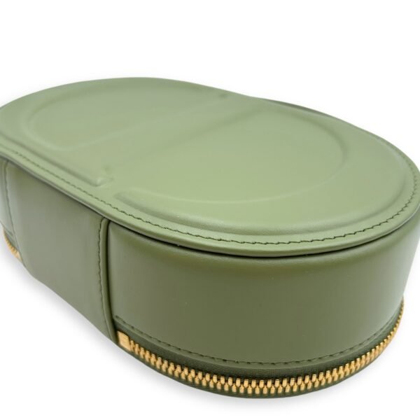 CD Signature Oval Camera Bag 18x11x5.5cm Green Crossbody Bag in Calfskin, Gold hardware - Image 6