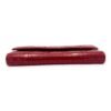 Cannage Red Wallet On Chain in Patent Leather, Silver hardware - Image 5