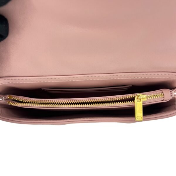Caro Crossbody Bag Pink in Lambskin, Gold hardware - Image 6