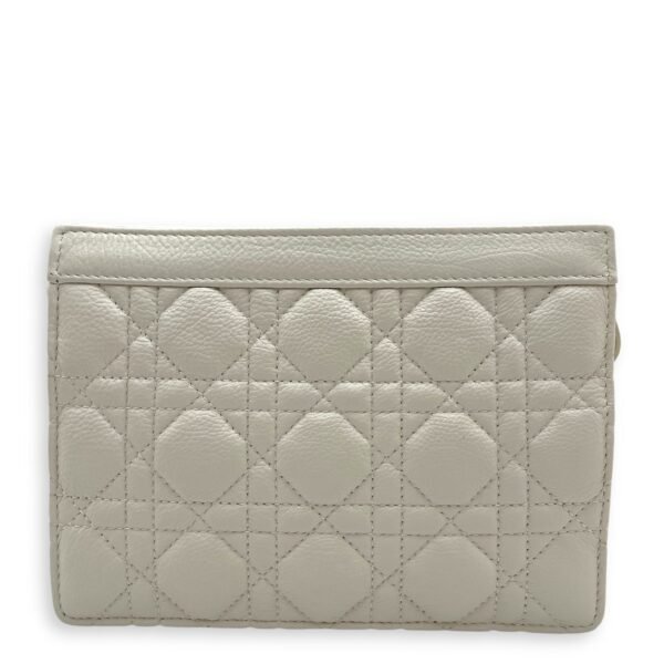 Caro Every Dior Pouch 19x14x4cm White Crossbody Bag in Cannage print calf, Gold hardware - Image 2