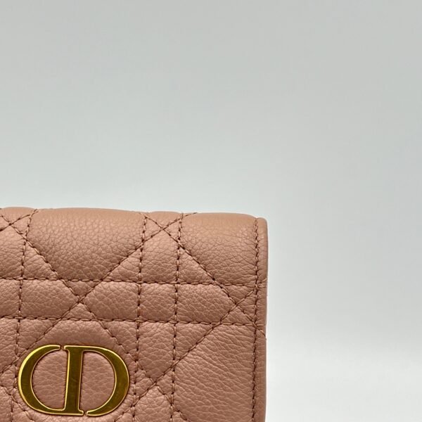 Caro Phone Holder Beige Pouch in Calfskin, Gold hardware - Image 9