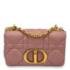Caro Small Pink Crossbody Bag, Gold hardware