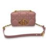 Caro Small Pink Crossbody Bag, Gold hardware - Image 10