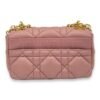 Caro Small Pink Crossbody Bag, Gold hardware - Image 2