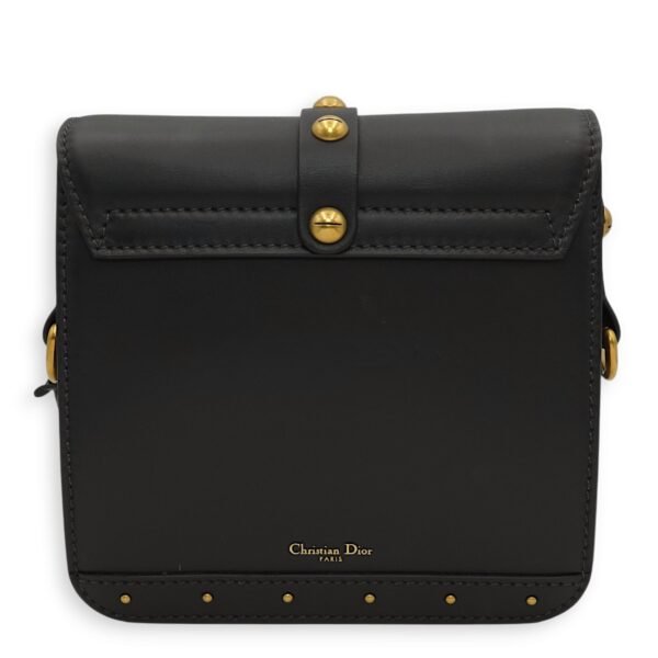 Dioraddict Square Flap Black Shoulder Bag in Calfskin, Gold hardware - Image 5