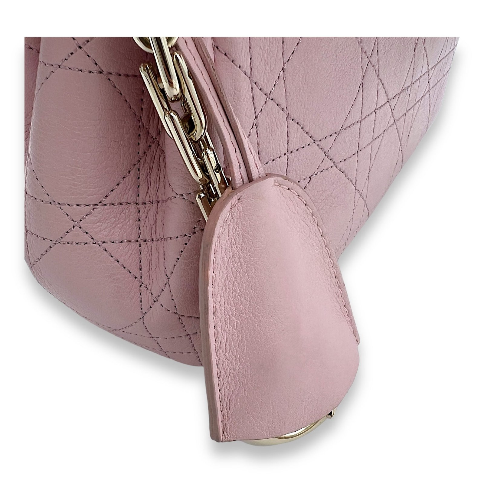 Diorling Flap Shoulder Bag Shoulder bag in Calfskin, Light Gold Hardware - Image 13