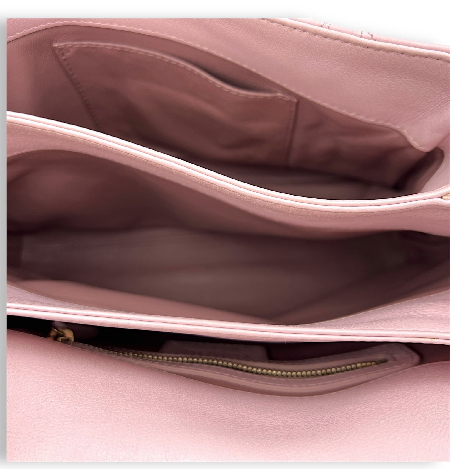 Diorling Flap Shoulder Bag Shoulder bag in Calfskin, Light Gold Hardware - Image 14