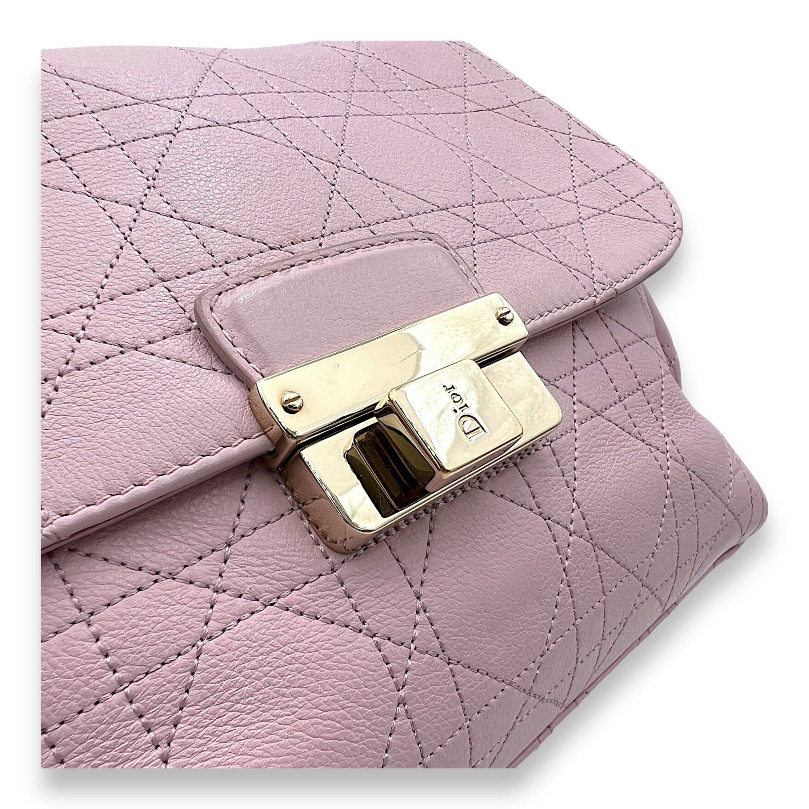 Diorling Flap Shoulder Bag Shoulder bag in Calfskin, Light Gold Hardware - Image 6