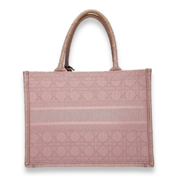 Embroidered Cannage Book Tote Medium Tote bag in Canvas, N/A Hardware - Image 2