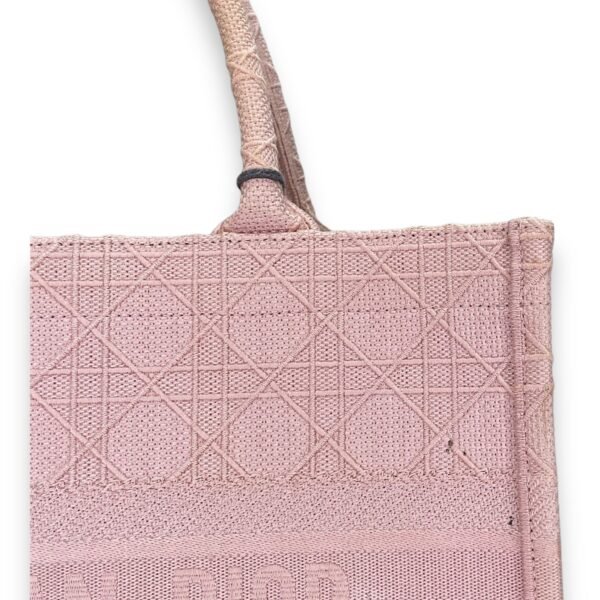 Embroidered Cannage Book Tote Medium Tote bag in Canvas, N/A Hardware - Image 9