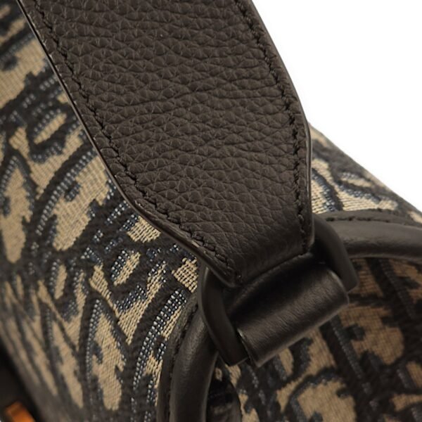 Gallop Multi-colour Crossbody Bag in Jacquard/Calfskin, Mixed hardware - Image 9