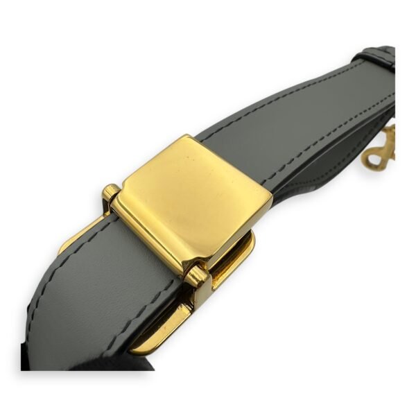 Bobby Crossbody Bag Grey in Jacquard, Gold hardware - Image 23
