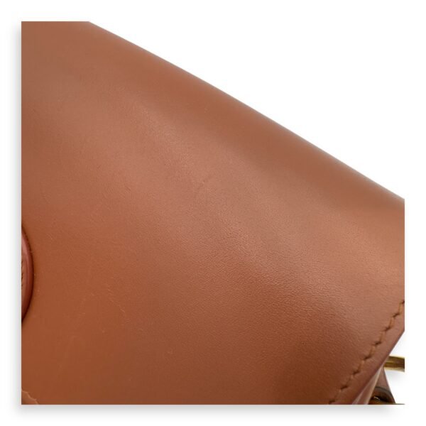 Bobby Shoulder Bag Brown in Calfskin, Gold hardware - Image 11